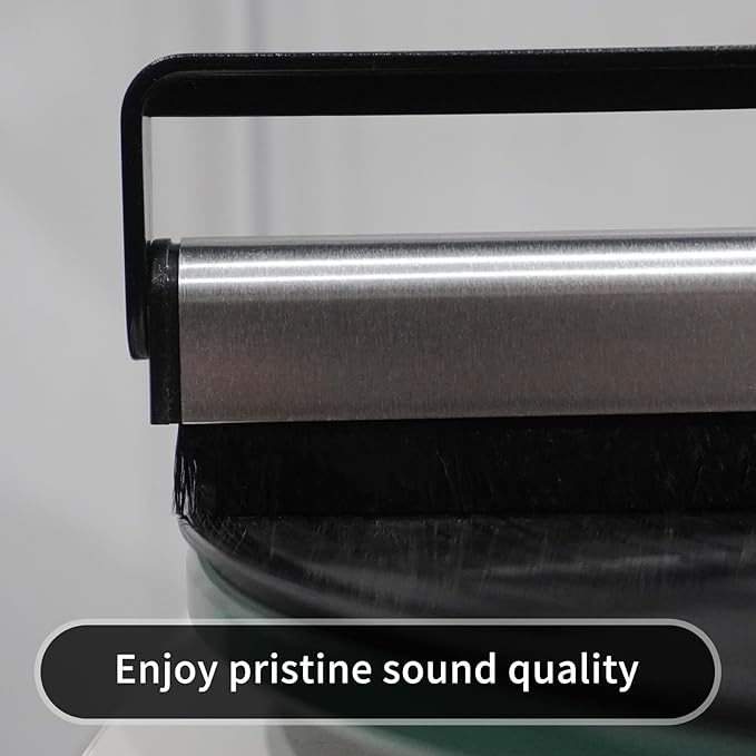 Record Cleaner Brush, Ultra Carbon Fiber Record Cleaner, Anti-Static Gentle Record Cleaning Tools with Record Player Needle Cleaning Brush, Record Player Accessories