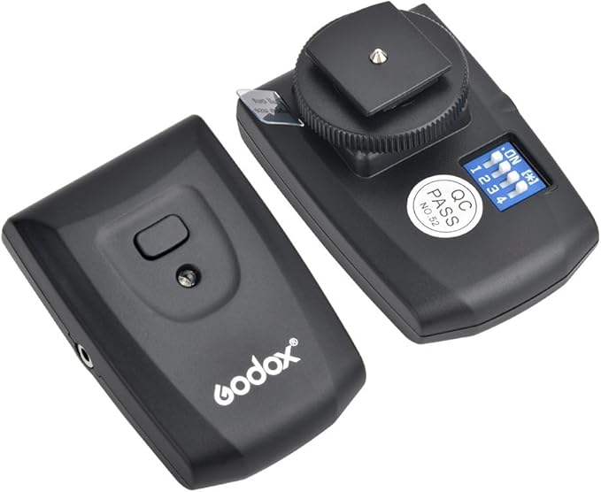 Godox Wireless 433MHz GN33 Camera Flash Speedlite with Built-in Receiver with RT Transmitter Compatible for Canon Nikon Sony Olympus Pentax Fuji DSLR Cameras with Diffuser + Filters