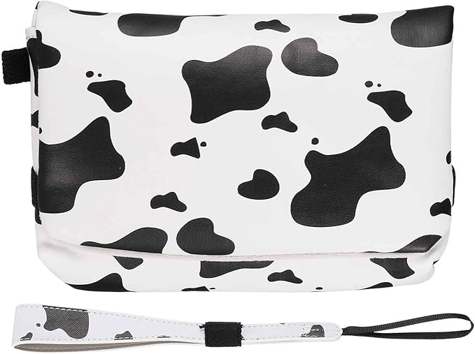 Nexarelle 1 Pcs Digital Camera Storage Bag, Nylon Polyester Multi-Purpose Small Portable Storage Bags for Photography CCD Machine Women Men Travel Cosmetic Clutch Purse, Black and White