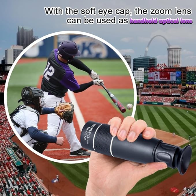 22X Telephoto Phone Camera Lens, Universal Clip-On Zoom Lens Compatible with iPhone and Android, Long Distance Photography Attachment