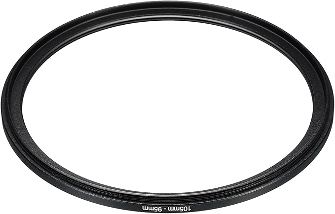 PATIKIL 105mm-95mm Metal Step Down Ring, Camera Lens Filter Adapter Ring Aluminum Filter Adapter Ring for Camera Lenses Hood, Black
