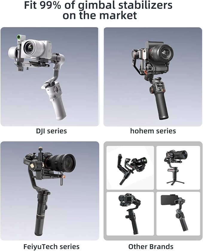 Handheld Gimbal Stabilizer Accessories Load Reduce Kit with Gimbal Support and Waist Belt for Easier and Longer Holding. Compatible with DJI Ronin Osmo Series/hohem/FeiyuTech/Zhiyun/Insta 360