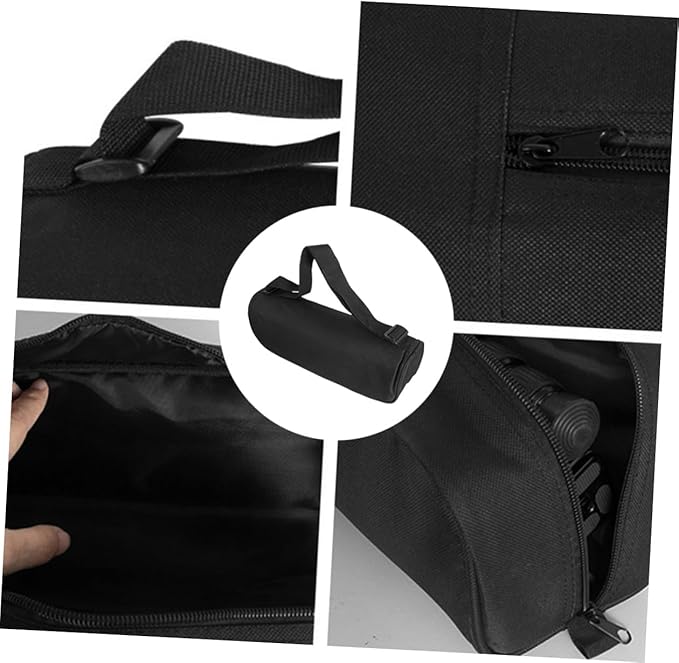 Tripod Carrying Case Portable Photography Tripod Bag 50cm Lightweight Padded Storage Bag with Shoulder Strap for Outdoor Photo and Video Equipment, Black