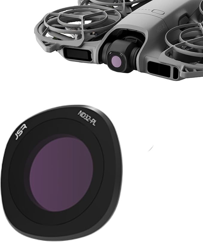 Lens Filter Compatible with DJI NEO 2 - Multi-Coated Optical Glass, Waterproof & Scratch-Resistant, Various Effects for Creative Shooting (ND32PL)