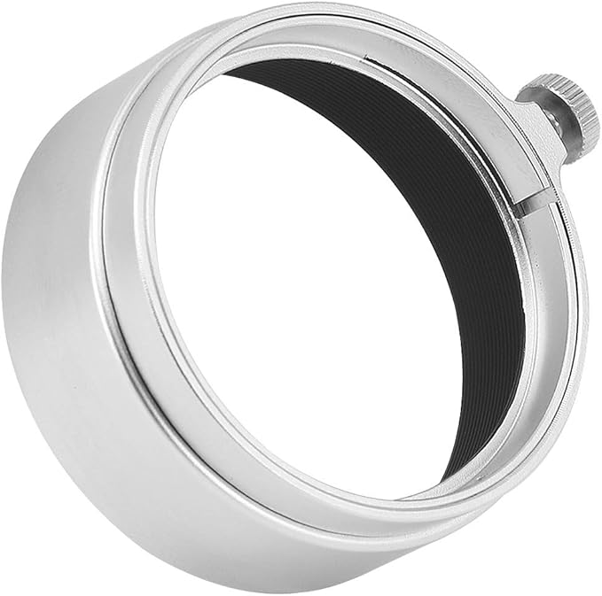 Haoge LH-M37W Metal Lens Hood for Leica Leitz Elmar 3.5cm 35mm f3.5 A36, Elmar 50mm f3.5 A36, Summaron 3.5cm 35mm f3.5 A36 and Other Lens with 36mm Outside Size Silver