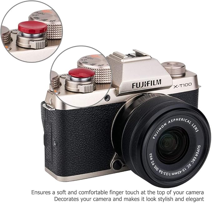 2X Camera Shutter Button Cap for Sony A7M5 A7V A7 V A7CR A7CII ZV-E10 II ZV-E10 ZV-1 A6700 A6600 A6500 A6400 A6300 A6100 A7SIII A7RII A7II RX100 VII VI V IV for Canon G7X Mark III II G9X Mark II SX740