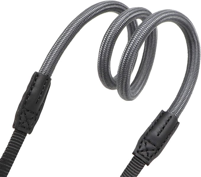 HITHUT Quick Release Camera Neck Strap Shoulder Strap Belt for Mirrorless Digital Cameras Climbing Rope with Quick Release QD Loops Connector with O-Ring Adjustable Length 30-53inch Gray