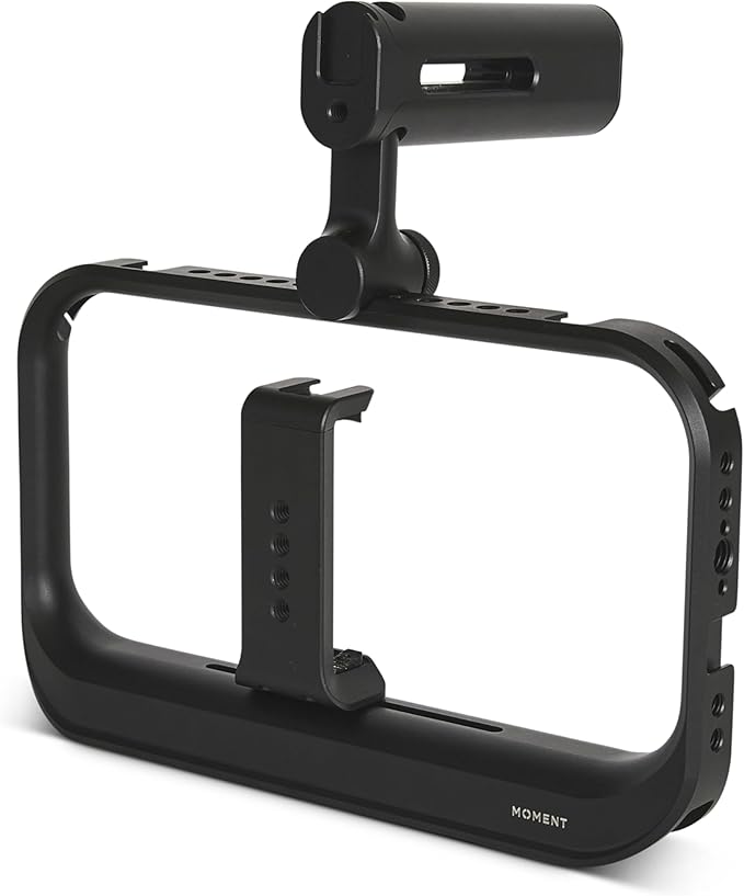 Moment SuperCage – Professional Mobile Filmmaking Rig with Cold Shoe Mounts, ¼”-20 Threads & Accessory Compatibility – Durable Aluminum Camera Cage for Mobile Videography
