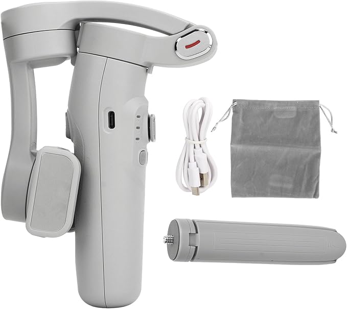 Smart Phone Stabilizer M1 3 Axis Handheld Anti Shake Stabilizer Foldable Video Recording Holder for Mobile Phones Less Than 7 Inches