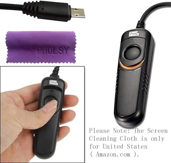 Pixel Wired Shutter Remote Control S2 Remote Shutter Release Cable for Sony Cameras, Replaces Sony RM-SPR1