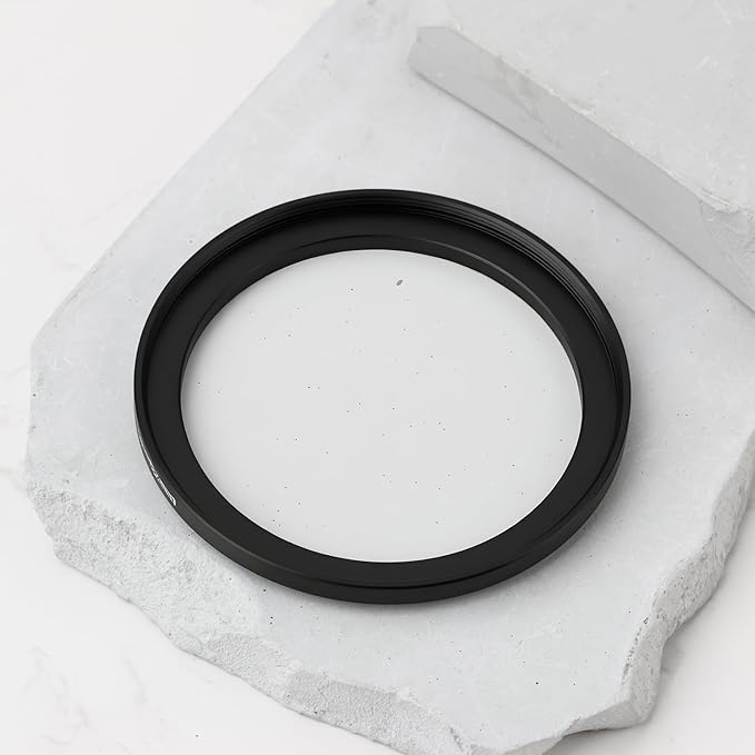 The Lord of the Tools 2Pcs Camera Filter Ring Adapter 55mm-62mm Aluminum Step-Up Ring Adapter for DSLR Lenses and ND UV CPL IR Filters