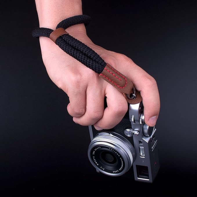 Camera Wrist Strap,Hand Strap lanyard for DSLR SLR Mirrorless Camera Rope Adjustable Safety Strap(Black)
