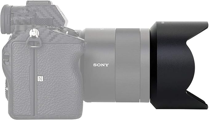 JJC LH-SH131 Metal Petal Lens Hood for Sony Sonnar T* FE 55mm f1.8 ZA Lens/T* E 24mm f/1.8 ZA Lens, Sony Sonnar 55mm 1.8 Lens Hood, Sonnar 24mm 1.8 ZA Lens Hood, Replaces Sony ALC-SH131 Lens Hood