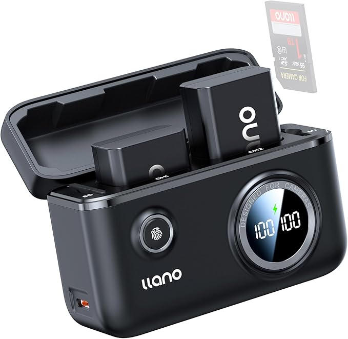 llano 2-Pack NP-FW50 Batteries and Fast 18W Dual Charger for Sony Alpha A6400, A6000, ZV-E10, a7 ii, a7r ii, A6300, A6500, a7s, a7, a7s ii, a7s, a5100, Smart Digital Display, Magnetic Snap Cover