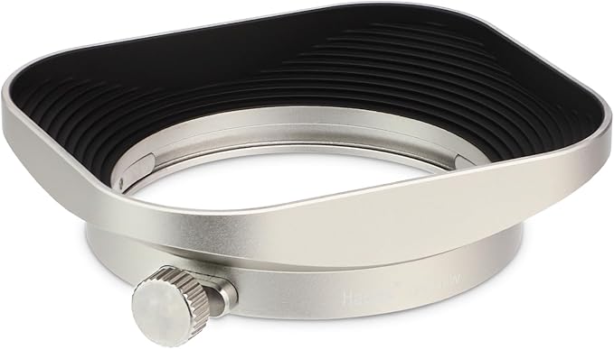 Haoge LH-F48W Square Metal Lens Hood Shade for Olympus M.ZUIKO Digital 17mm f1.8 17 1.8 Lens Replace Olympus LH-48B Silver