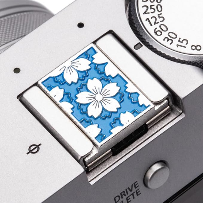 Camera Metal Hot Shoe Cover for FUJIFILM X100VI X100V XPro3 XPro2 XPro1 X-T4 X-T3 X-T50 X-T30 for NikonZF Z5 Z6 for Canon (Blue-Hot Shoe Cover)