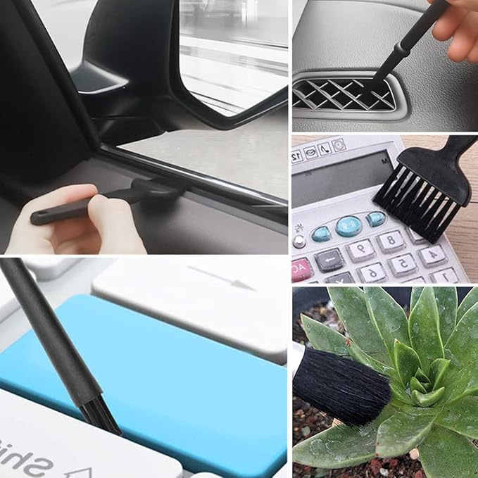 9 in 1 Anti Static Brushes Small Cleaning Kit Multi-Purpose Nylon Brush for Keyboard, PC Motherboards, Camera, Phone, Laptop, MacBook, Computer