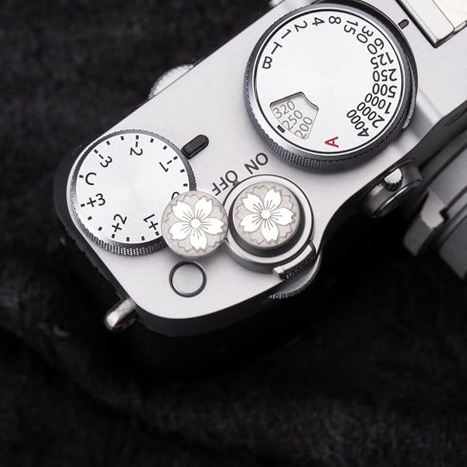 DBZZ Camera Shutter Button for Fuji X-T5 X-T3ii X-T200 X-T4 (2 Silver)