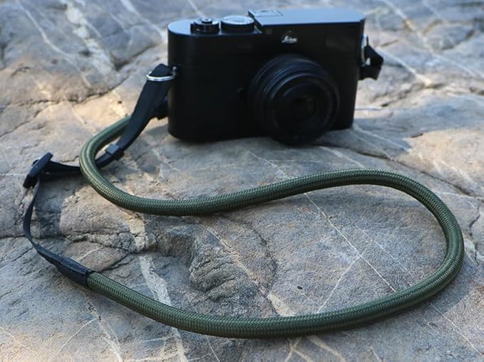 HITHUT Quick Release Camera Neck Strap Shoulder Strap Belt for Mirrorless Digital Cameras Climbing Rope with Quick Release QD Loops Connector with O-Ring Adjustable Length 30-53inch Green