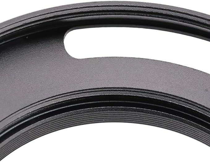 46mm Hollow Lens Hood 46mm Screw in Curved Vented Lens Hood 46mm Metal Lens Hood for 46mm Lens Hood Wide(Black)
