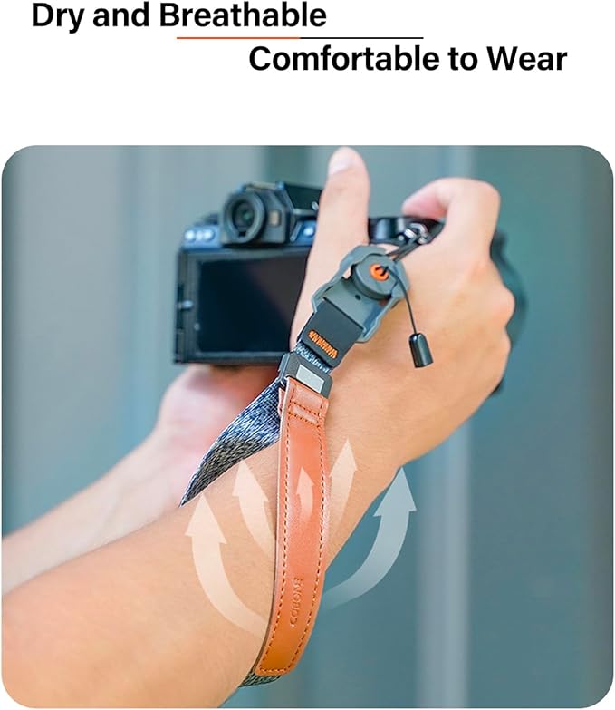 Pukoko Camera Wrist Strap for Photographers with Quick Release Adjustable Quick Release Camera Hand Strap