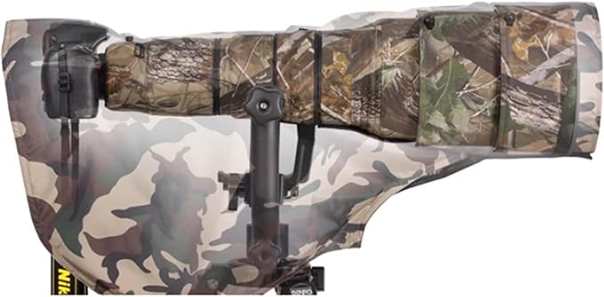 ROLANPRO XS Size Rain Cover for Canon RF 100-500mm F/4.5-7.1 L is USM, for Sigma 150-600mm F5-6.3 DG OS HSM Contemporary, for Sony FE 100-400mm f4.5-5.6 GM etc.-#Army Green Waterproof