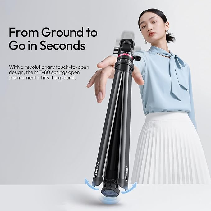 ULANZI Smartphone Video Rig with Selfie Ring Light & MT-80 Aluminum Camera Phone Video Light Tripod Stand Combo for Photo Booth Filmaking Live Steam Tiktok YouTube Video Recording