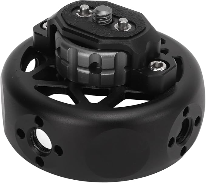 WiseZythum Rosette Side Handle, Rosette Bolt On Mount for Camera Cage, Aluminum Alloy Rosette Handle Grip with 1/4 Inch Screw and 3/8 Inch Screw Hole, Compatible with Rosette Mount for P