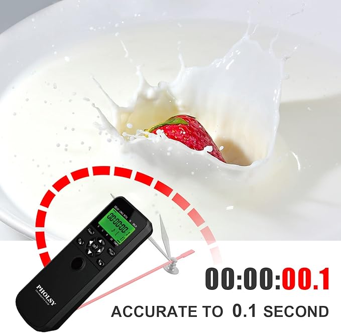 PHOLSY Timer Remote for Nikon Remote Shutter Release N10 Wireless Remote Control Compatible with Nikon Z5, Z7 II, Z6 II, D750, D780, D7500, D7200, D7000, D5600, D5500, D5300, D90, P1000, P7700, P7800