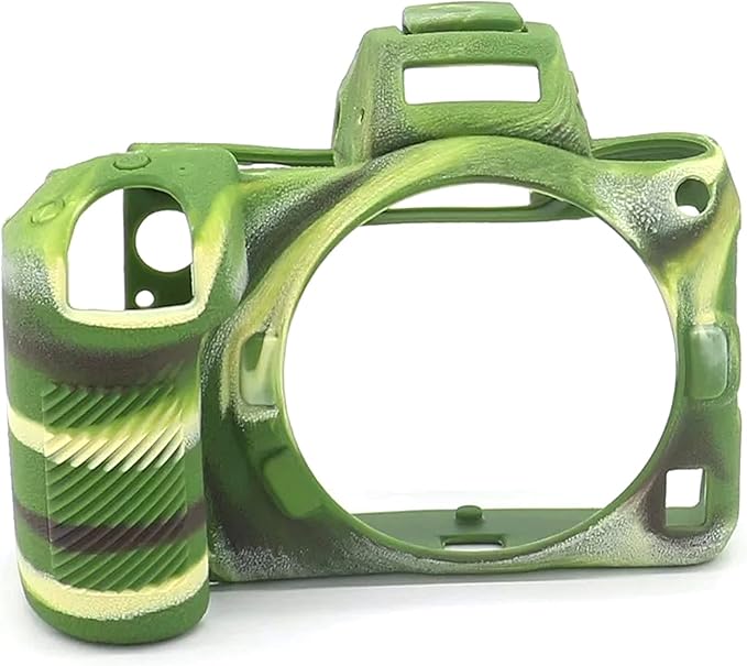 Professional Secure Silicone Camera Case Cover Housing Body Skin for Nikon Z6 Z7 Full Frame Mirrorless Camera (Camouflage)