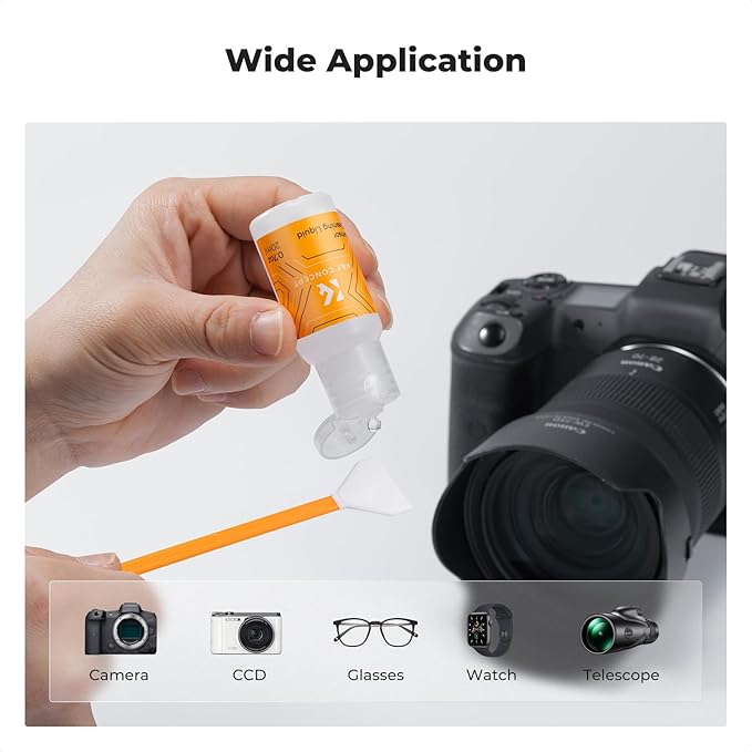 K&F Concept 20ML*2 Camera Cleaning Solution and Microfiber Lens Cleaner Care Kit