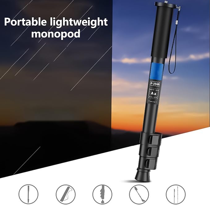 Aluminum Monopod with 20-29mm Tube Diameter and Slip Durability Use for Photography Equipment Camera Monopod