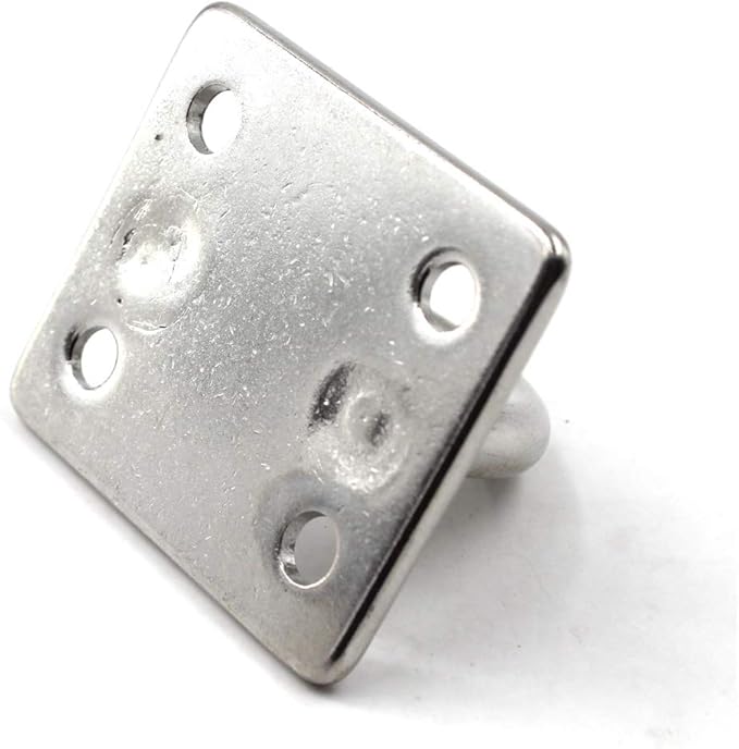 Square Ceiling Wall Mount Hook Heavy Duty Anchor 1/4" 6mm 304 Stainless Steel Great for Yoga Swings Hammocks/Boat Rigging/Marine Deck Hardware/Suspension Training Straps