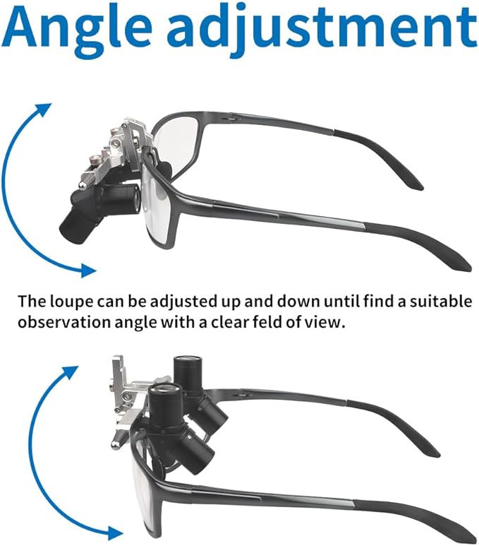 Ergo Loupes 4X 5X 6X Binocular Magnifying Glasses 48° Ergo Loupes 5W Headlight (4X)