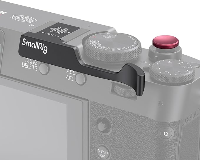 SmallRig Thumb Grip with Hot Shoe Cover for FUJIFILM X100VI / X100V (Black) - 4559