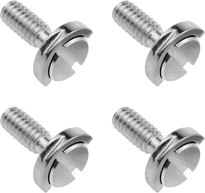 Lovelysp 1/4-20 Thread D-Ring Stainless Steel Camera Fixing Screws Suitable for Adapter Screws of Camera Tripod Monopod QR Quick Release Plate-4PCS