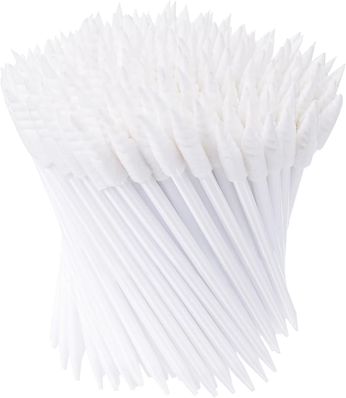 Chinco 200 Pieces Cleaning Swab Sticks Sponge Foam Tip Swabs for Inkjet Printer, Print Head, Camera, Optical Lens, Optical Equipment (White)