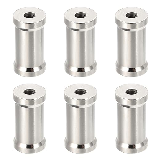 PATIKIL Camera Spigot Screws Converter 1/4" to 3/8" Female to Female, 6 Pack Tripod Screw Adapter Spigot Stud for Light Stands Hot Shoe Cold Shoe Adapter Ball Head Flash, Black