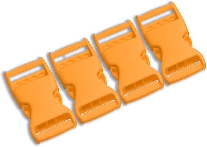 Buckles for Straps Set of 4 Pcs Plastic Buckle Clip Quick Side Release Plastic Fastener