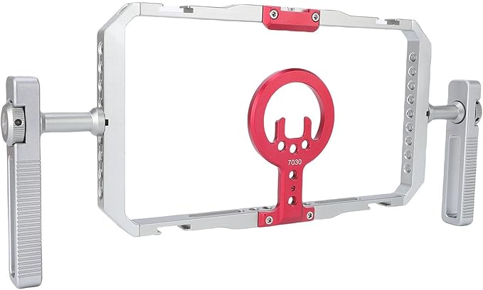Fabater Smartphone Video Rig Kit for iOS, Magnetic Arrow Storage Case Phone Cage, Handheld Vlogging Stabilizer with Handles and Cold Shoe for 12 to 17