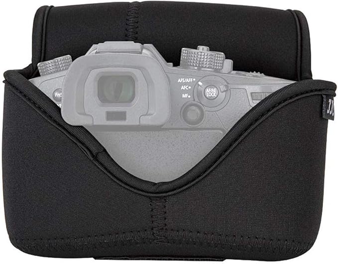 JJC Ultra Light Neoprene Camera Case Pouch Bag for Canon EOS R EOS RP +24-105mm Lens, 80D 70D 750D +18-135/17-85/18-55mm, Nikon D7500 D7200 D5500, Panasonic GH5 GH5S +12-60mm Lens, Water Resistant