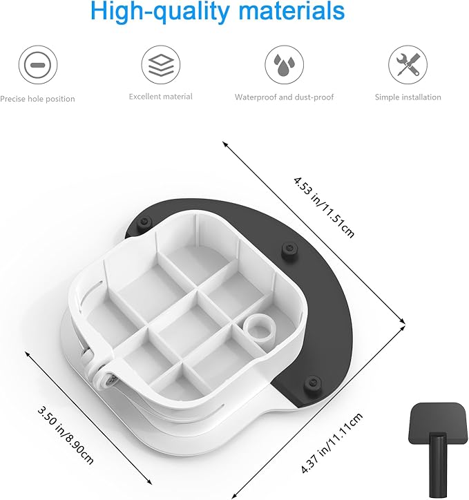 Sun Rain Shade Camera Cover Compatible with R-ing Floodlight Cam Wired Plus, for R-ing Floodlight Outdoor Weather-Resistant Rain Shield Accesorios (White)