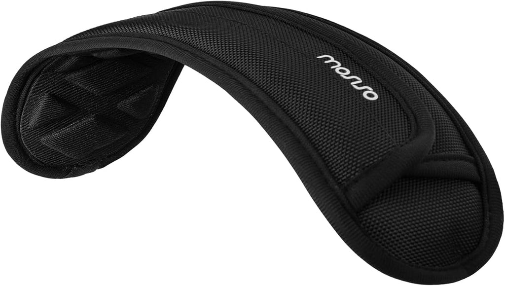 MOSISO Universal Shoulder Pad, Memory Foam Detachable Thick Replacement Breathable Shoulder Strap Pad with Thick Cushion for Laptop Messenger Crossbody Bag Luggage/Duffel/Camera, Black