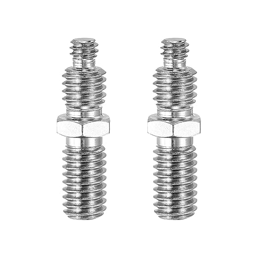 PATIKIL Tripod Screws Adapter 1/4" to 3/8" Male Thread Reducing Screw Tripod Mounting Thread Converter for Tripod Monopod of Camera, 2Pcs