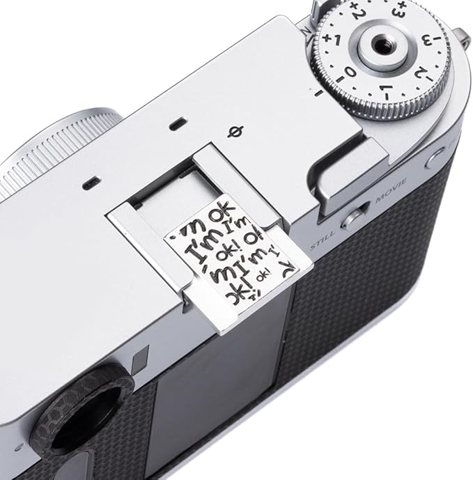Camera Metal Hot Shoe Cover Protector for Fuji X100VI X100V X-M5 X-E5 X-T4 X-T3 XPRO3 XPRO2 X-Half for Nikon ZF Z5 Z6 Z6II (Aluminum Alloy-I'm OK)