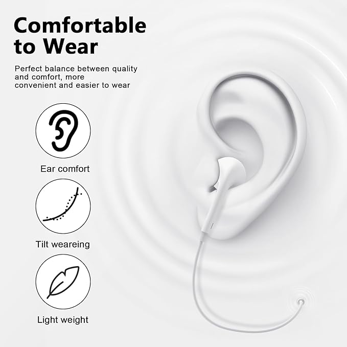USB C Headphones Wired for iPhone 17 16 15, 2 Pack Type C Earphones with Microphone & Remote Control Noise Cancelling Wired Earbuds Compatible for iPhone 17/17 Pro/17 Pro Max/Air/16/15/16 15 Pro Max