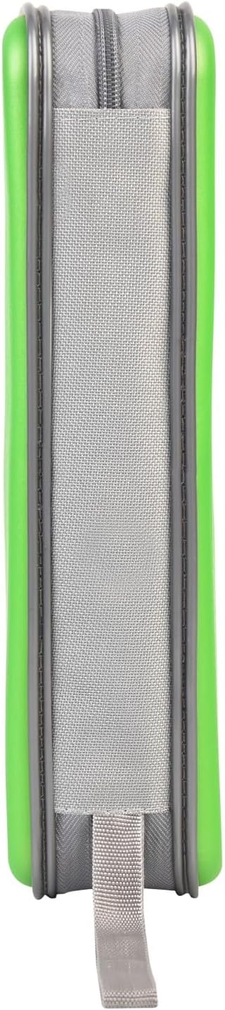 alavisxf xx CD Case, 96 Capacity Hard Plastic CD Holder Protective DVD Disc Storage Case Holder Portable Zipper CD DVD Organizer Storage Wallet for Car Home Travel (96 Capacity, Green)