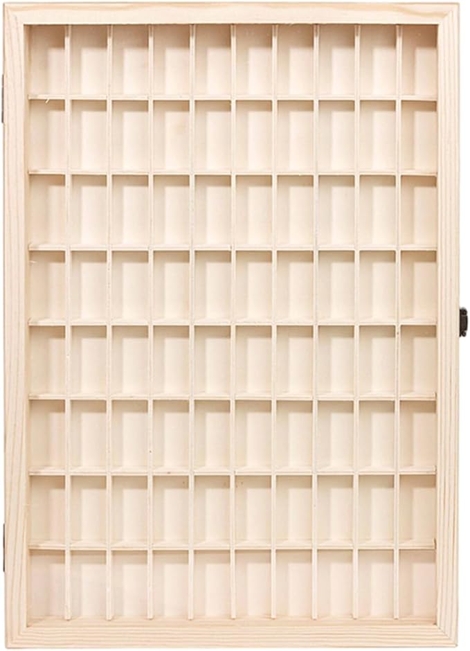 Secure Film Roll Storage Box High-capacity Film Canister Organiser Elegant Wood Display Case With Transparents Lid