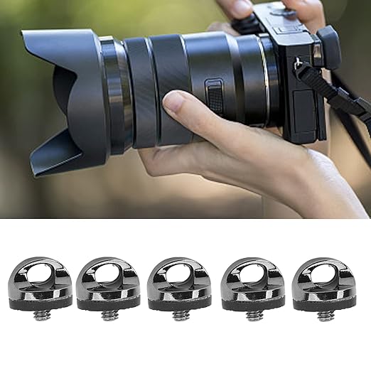 Quick Release Plate Mounting Screw, 20mm Head Diameter, Prevent Scratches, Rubber Pad, DRing Camera Screws for Outdoor Photography