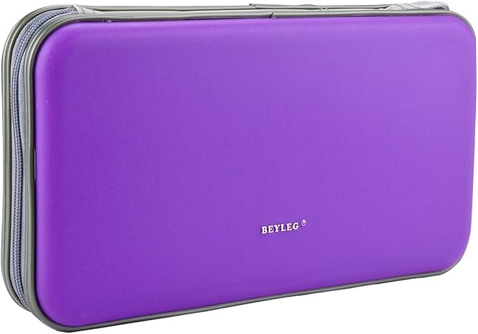72 Capacity Heavy Duty CD DVD Blu-ray Media Case Storage Holder Organizer Wallet (Purple)